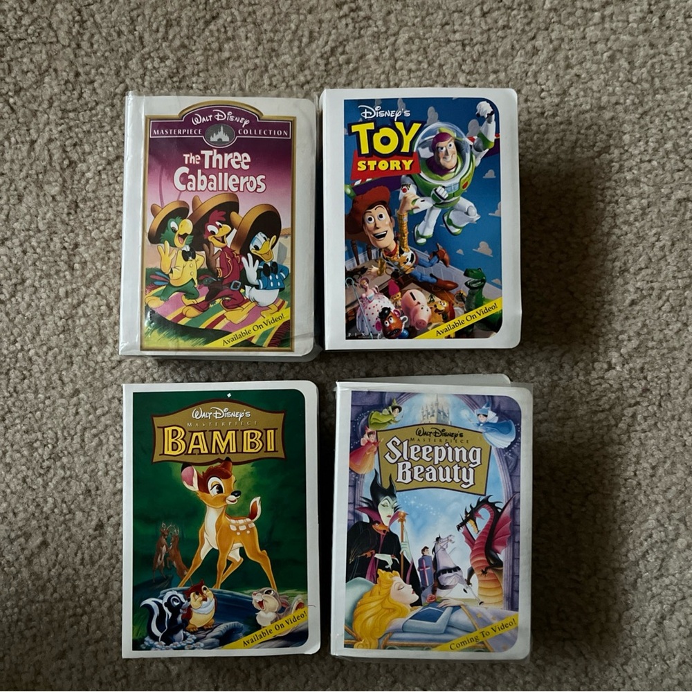 Vintage 1996 Walt Disney Masterpiece Lot of 4 McDonald’s Happy Meals Toys in Box